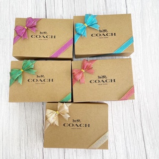 Coach กล่องกระดาษ ถุงกระดาษ ของแท้จากเมกา แถมฟรีโบว์ พร้อมส่ง