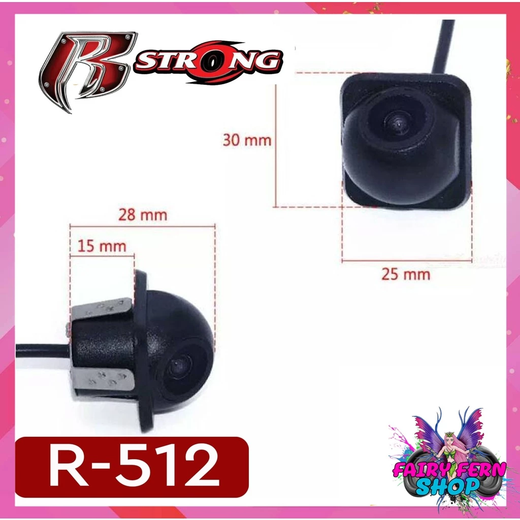 กล้องมองหลังติดรถยนต์แบบเจาะ  R-STRONG Rear Camera รุ่น R-512 สำหรับใช้ดูภาพตอนถอยหลังView Camera ด้านหลัง Camera รถ thumbnail 7
