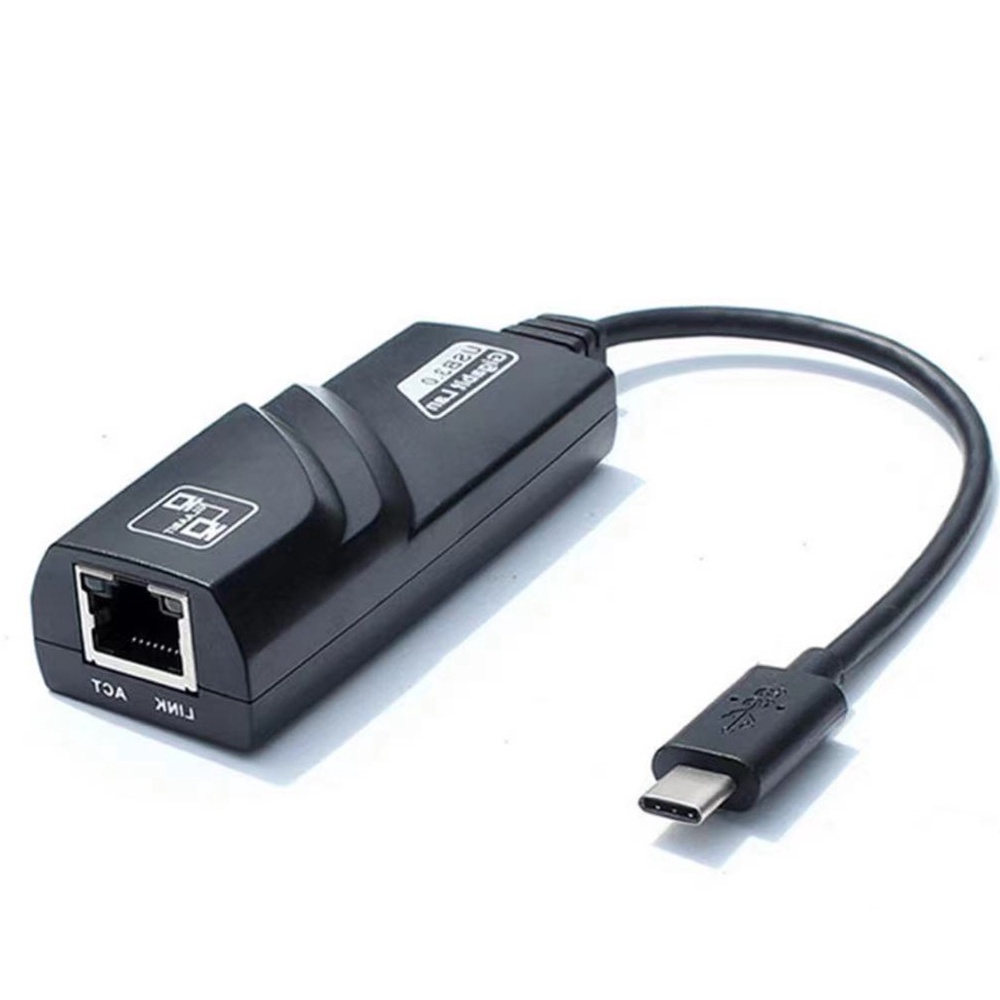 Type C USB-C 3.1 to RJ45 Gigabit Ethernet 1000Mbps LAN Network Adapter