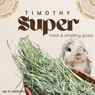MAYL Timothy Super Perfect หญ้าทิมโมธีเกรดพรีเมี่ยม สำหรับกระต่าย แกสบี้ ชินชิลา และสัตว์กินพืชอื่นๆ 1kg