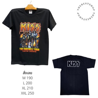 คอตต้อนคอกลมเสื้อวง KISS เสื้อวินเทจ เสื้อวงร็อค สกรีนสวย ราคาน่ารักS-5XL