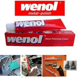 💥สินค้าใหม่💥Wenol ครีมขัดโลหะเงา คุณภาพสูงใช้ทำความสะอาดและขัดเงาโลหะให้เงางามขึ้น 100กรัม