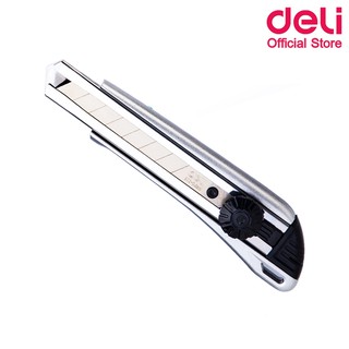 Deli 2045 Ultility Cutter คัตเตอร์เหล็กใหญ่ แพ็ค 1 ชิ้น ใบมีดคัตเตอร์ คัตเตอร์ อุปกรณ์สำนักงาน คัตเตอร์เหล็ก สำนักงาน