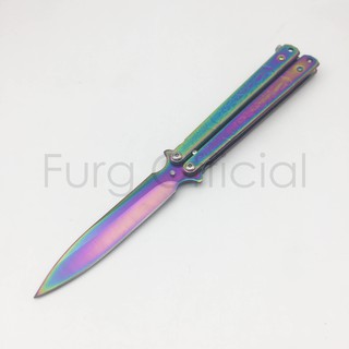 Furg 0010100030 Balisong knife มีดบาลิซอง ปลายหวี ไม่คม ฝึกสบาย มีดฝึก มีดควง มีดซ้อม