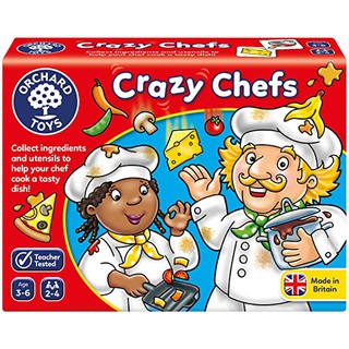 ORCHARD TOYS, Crazy Chef บอร์ดเกมส์เด็ก เสริมทักษะความจำ การจับคู่ ลิขสิทธิ์แท้ นำเข้าจากอังกฤษ ของเล่นเด็ก 3-6 ปี