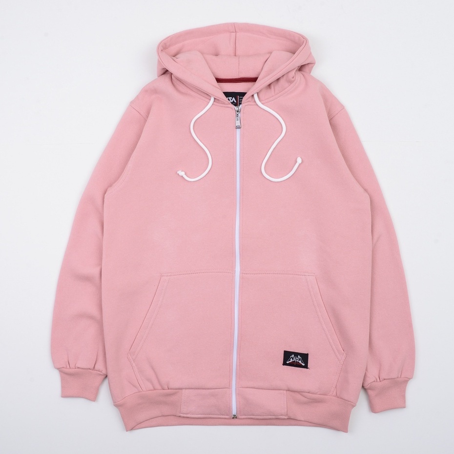 Nsa ind Zipper Hoodie bjorka Dusty Pink ผู้ชายผู้หญิง