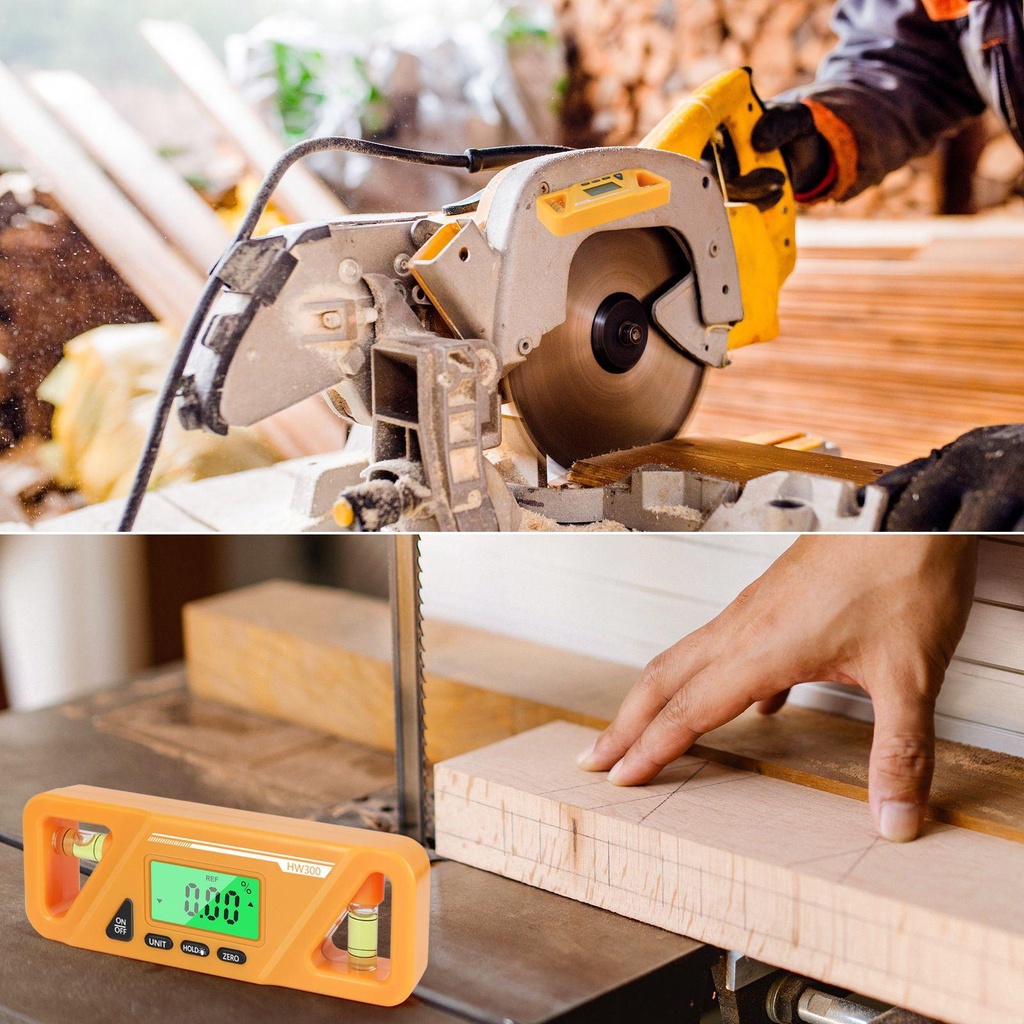 DEVO เครื่องวัดมุมดิจิตอลพกพา [Digital Angle Gauge] - วัดระดับเอียงไม้ 90° แม่เหล็ก กันกระแทก สำหรับ ช่างก่อสร้าง งานไม้ เรียน | โปรแทรกเตอร์อิเล็กทรอนิกส์ (2-in-1) - รูปที่ 7