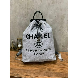 CHA//NEL BUCKET BAG  ❤️โปรซื้อใบ1 แถม1ใบ  Code:B4D100566 แบรนด์แท้ 100% งาน Outlet