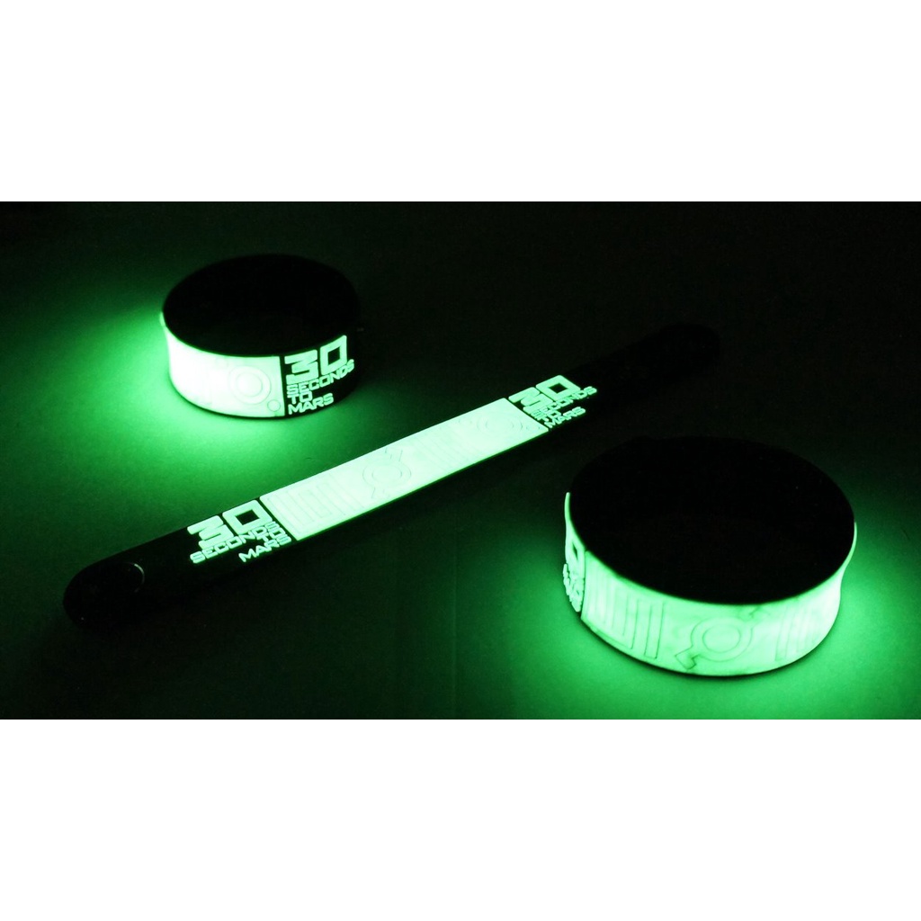 30 SECONDS TO MARS ขายริสแบนด์เรืองแสง เทอร์ตีเซคันส์ทูมาส์  กำไลข้อมือวงร็อค