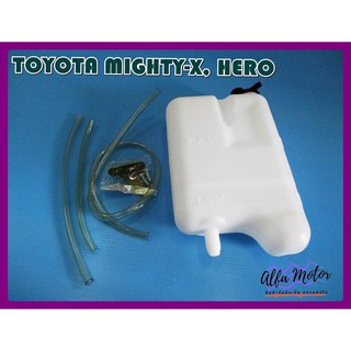 TOYOTA MIGHTY-X  HERO WATER BOTTLE &amp; TUBE SET "PLASTIC" // กระปุกน้ำฉีดกระจก พร้อมฝาปิด และสายยาง ครบเซ็ท สินค้าคุณภาพดี