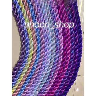 (⚡️พร้อมส่ง⚡️) มีราคาขายส่ง ไหมถักผม ราคาถูก🔥 มากกว่า50สี น้ำหนัก160กรัม ยาว2เมตรกว่า