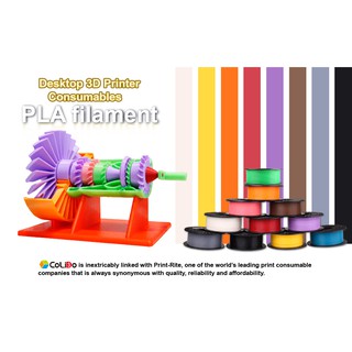 Colido เส้นพลาสติก PLA ขนาด 1.75mm. คุณภาพสูง สำหรับเครื่องพิมพ์ 3 มิติ 3D Printer Filament