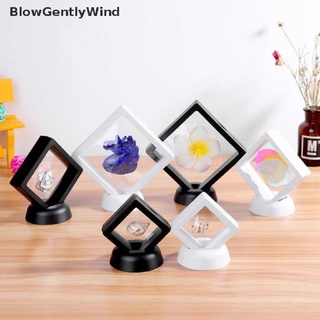 Blowgentlywind กล่องเคส ทรงสี่เหลี่ยม 3D พร้อมขาตั้ง สําหรับใส่เครื่องประดับ เหรียญ