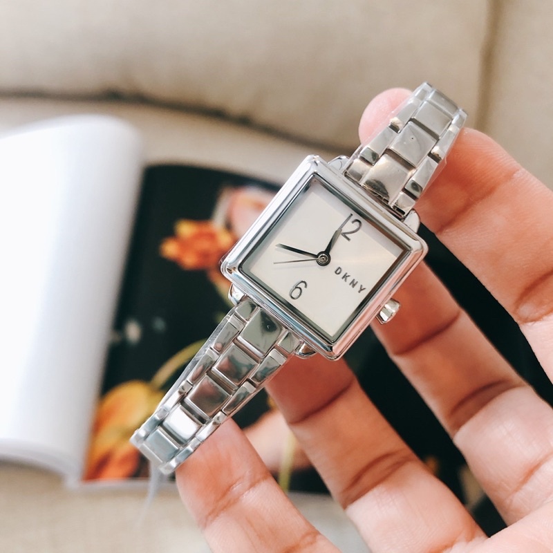 DKNY Crosstown Three-Hand Stainless Steel Watch