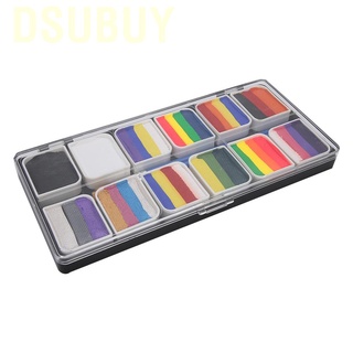 Dsubuy Face Body Painting 12 Color Paint Water-Based Halloween Party Ball Game Fan Fancy Makeup Dress Beauty