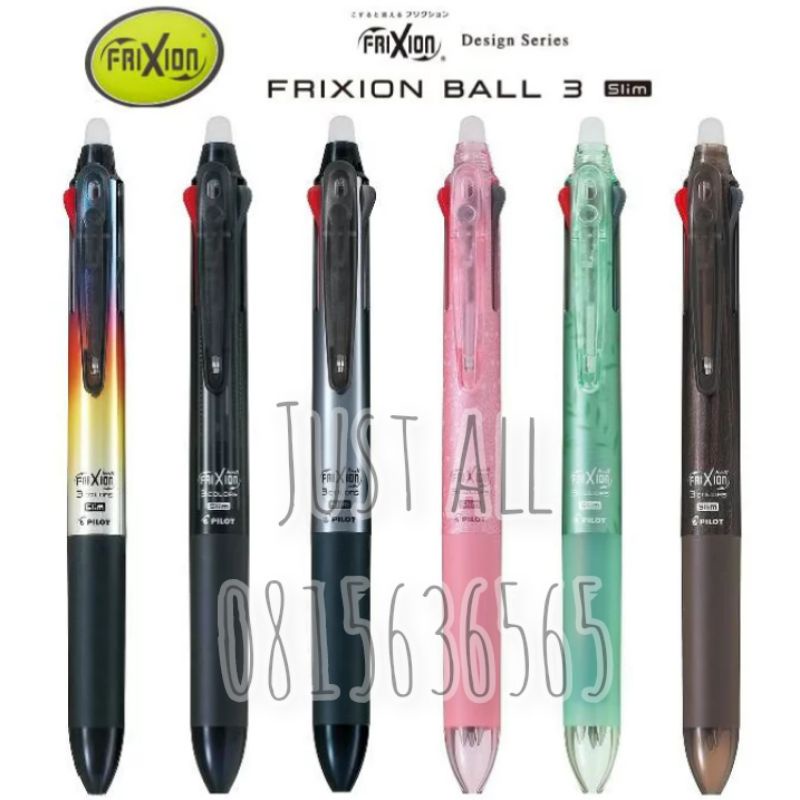 💥Limited Design Series💥Pilot Frixion Ball 3 Slim ==>ปากกลบได้ 3 สี ขนาด 0.5