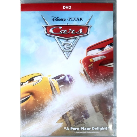 DVD การ์ตูน Disney Pixar Cars 3 ลิขสิทธิ์แท้ มือหนึ่ง ในกล่องซีล