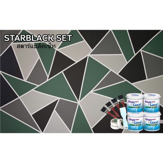 BOX SET STARBLACK SET SIZE S สำหรับผนังขนาด 15 ตรม. สีทาบ้าน แต่งผนังบ้าน ภายใน ฟิล์มด้าน