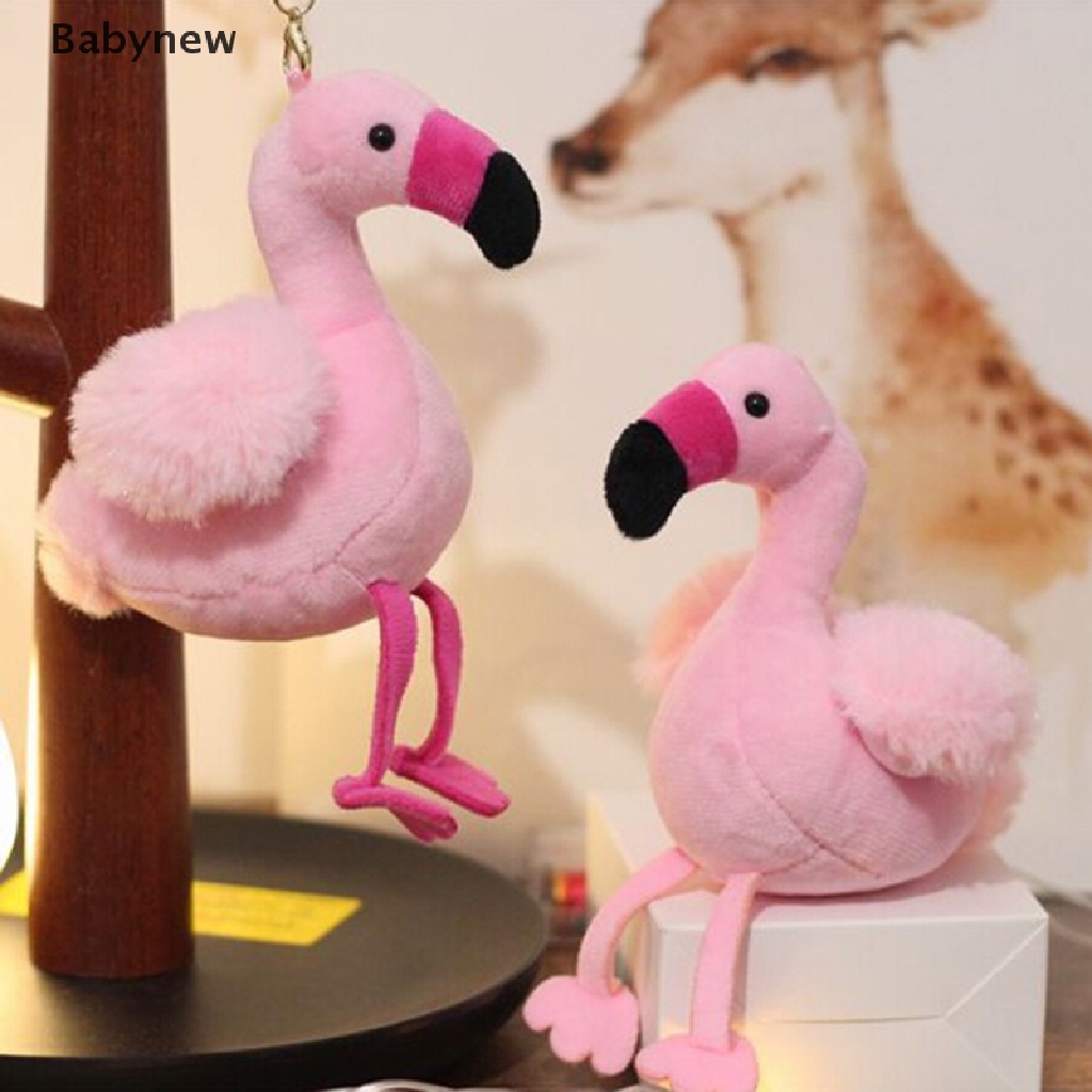 <Babynew> น่ารัก ฟลามิงโก้ ตุ๊กตาของเล่น พวงกุญแจ จี้ ของเล่นนุ่ม พวงกุญแจ กระเป๋าเป้สะพายหลัง ตกแต่ง ลดราคา