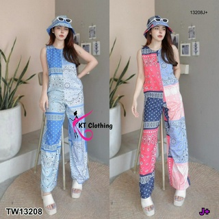 TW13208 Jumpsuit จั๊มสูทยาวแขนกุด