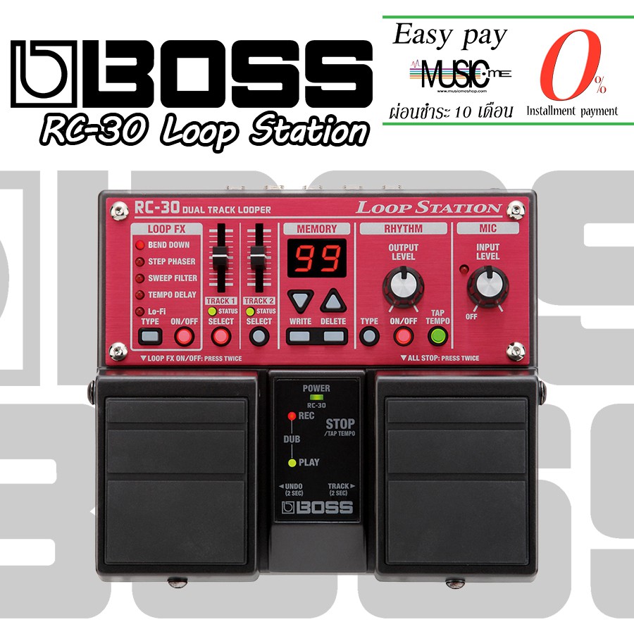 เอฟเฟคก ต าร Boss Rc 30 Loop Station I ผ อน0 นาน10เด อน Shopee Thailand