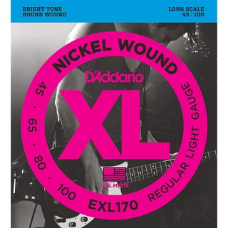 DAddario EXL170 Nickel Wound Bass Guitar 4 Strings