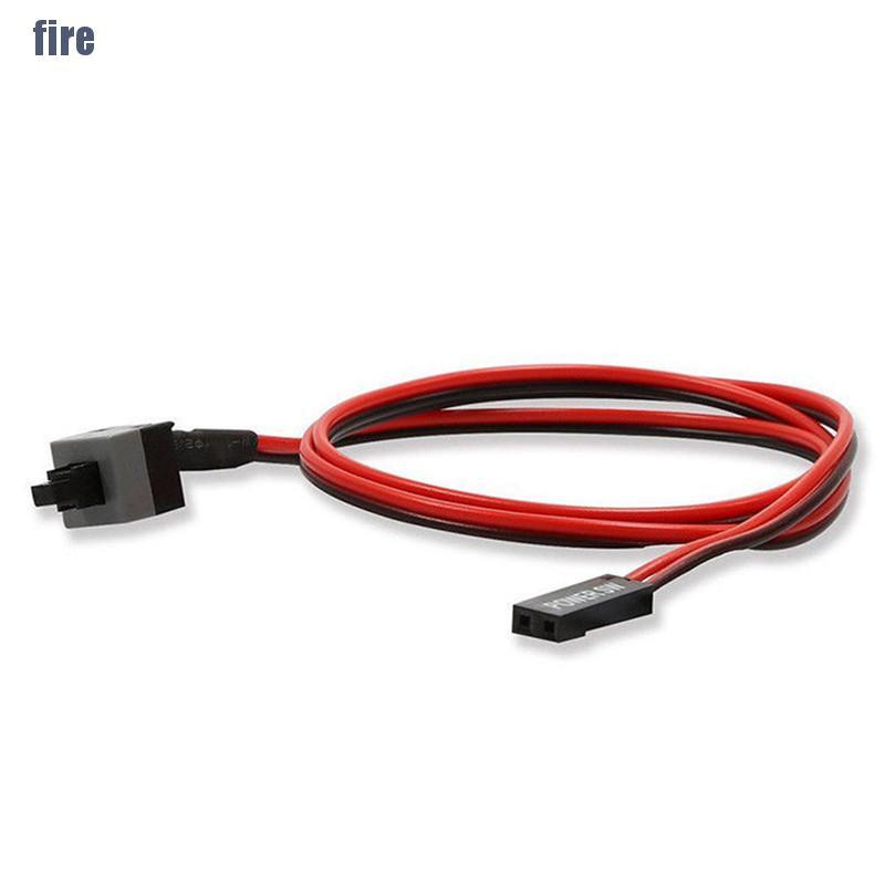 (Befire) ปุ่มกดสวิตช์ไฟ 2 Pin Sw Pc 5 ชิ้น 50 ซม. #4