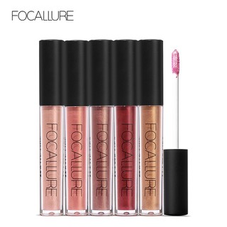 FOCALLURE ลิขวิดลิปสติกแต่งหน้า เนื้อแมตต์ สีเมทัลลิก กันน้ำ ติดทนยาวนาน 10 สี