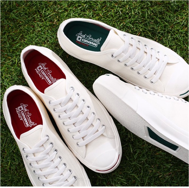 ใส่ โค้ดNEWPRG ลด200฿ มาใหม่ล่าสุดRed️/Green Converse-jack purcell-react ชุด เสื้อเชิ้ต นำเข้า ลดราคา ชุดแซก