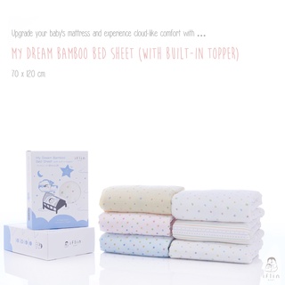 Iflin Baby - My Dream Bamboo Bed Sheet (with built-in topper) ผ้าปูที่นอนใยไผ่ (มีtopperนุ่มๆในตัว)