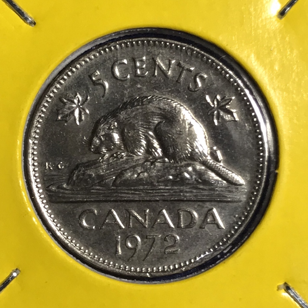 No.15170 ปี1972 แคนาดา 5 CENTS เหรียญสะสม เหรียญต่างประเทศ เหรียญเก่า หายาก ราคาถูก