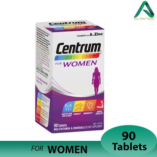 Centrum For Women 90 Tablets Exclusive Size นำเข้าจากออสเตรเลีย การันตีของแท้