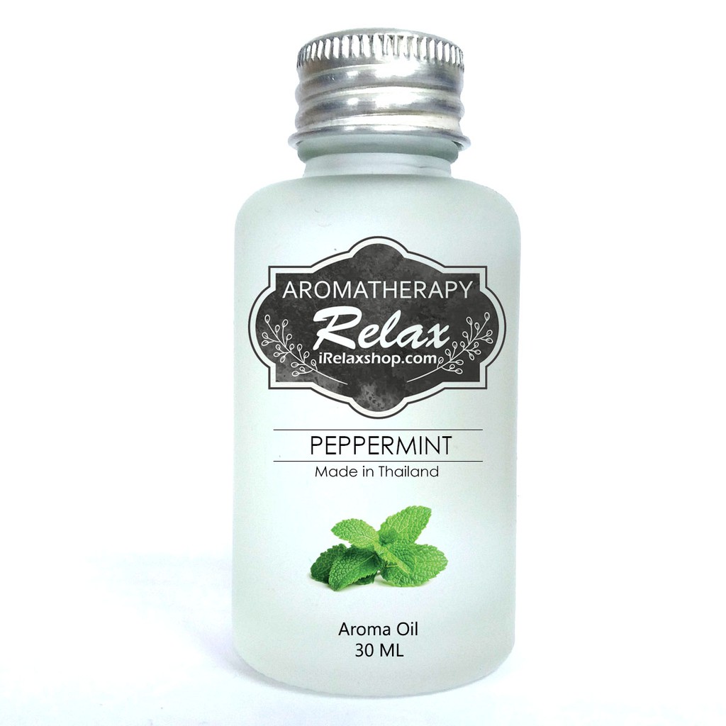 น้ำมันหอมระเหย กลิ่น เปปเปอร์มิ้นต์ Peppermint Aroma Oil สำหรับเครื่องพ่นอโรม่า