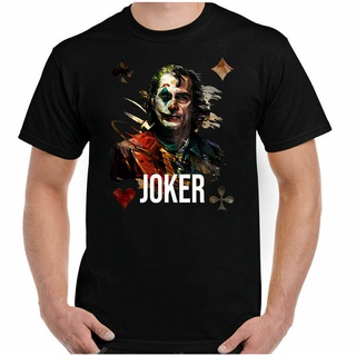 เสื้อยืด พิมพ์ลาย Joker Batrobin Playing Card Joaquin Phoenix Suicide Squad Hero สําหรับผู้ชาย