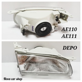 DEPO​ ไฟหน้า​ TOYOTA​ COROLLA​  AE110​ AE111​ ปี​1995-1997​ (รุ่นตูดเป็ด)​  DEPO