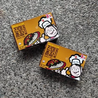 Jinmi Black Bean Paste 300g ซอสจาจังเมียน ซอสชุนจัง เต้าเจี้ยวดำ ซอสถั่วดำเกาหลี 춘장