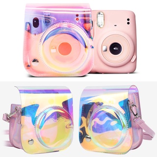 กระเป๋ากล้อง กระเป๋าสะพายไหล่ Pvc สําหรับกล้อง Fujifilm Instax Mini 11/9/8