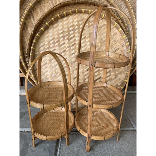 ชั้นกระด้งสาน ชั้นกระด้งสานไม้ไผ่