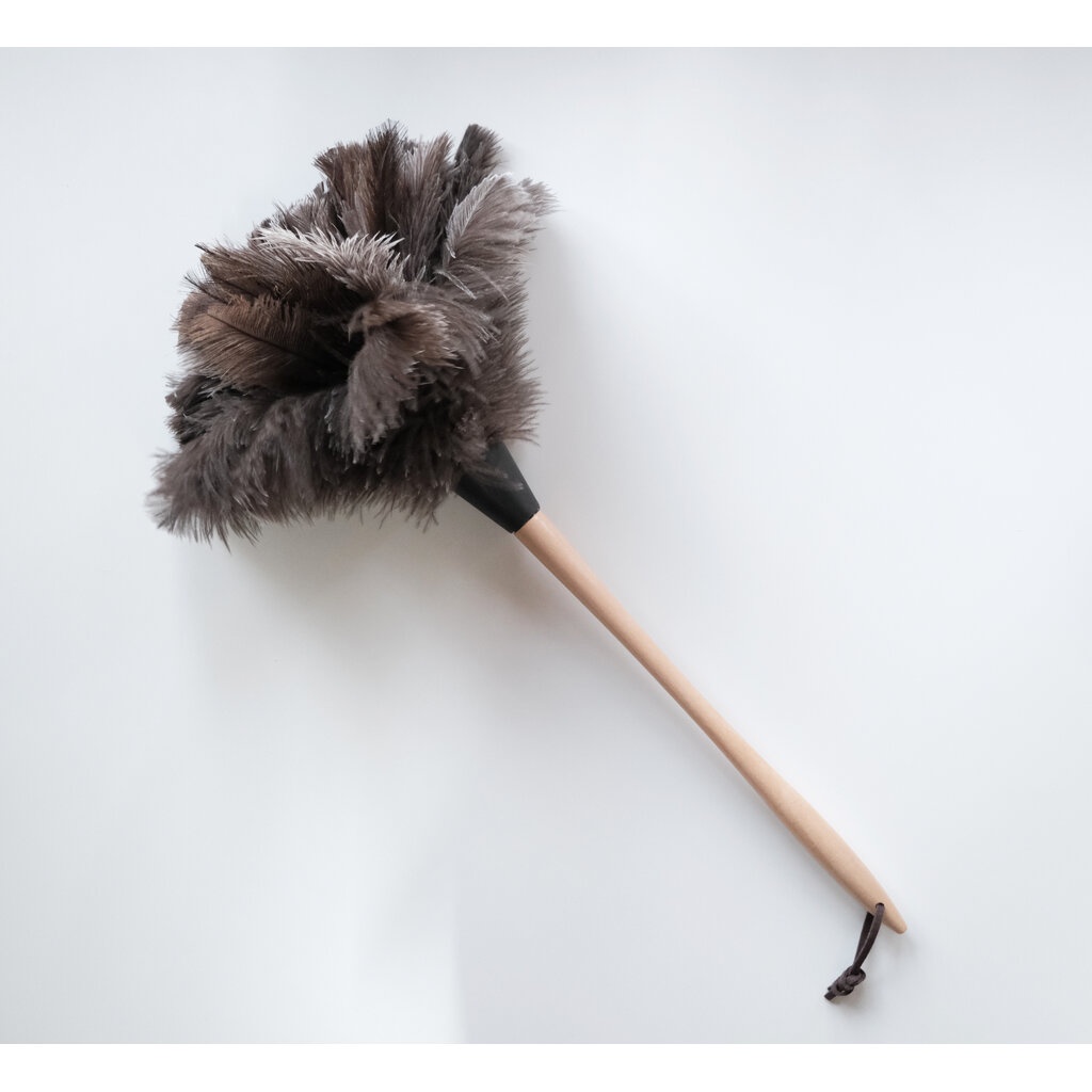 Omocha - Ostrich feather duster ไม้ปัดฝุ่น ไม้ปัดฝุ่นขนนกกระจอกเทศ