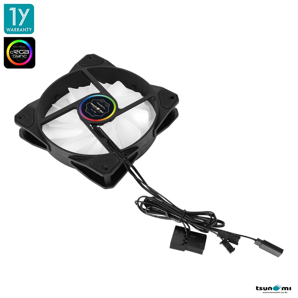 พัดลมระบายความร้อน Tsunami ABLAZE (cRGB Sync) Series RGB Cooling Fan X1 (รับประกันสินค้า 1 ปี)