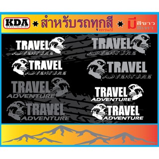 สติ๊กเกอร์แต่งรถadventure travel 4WD