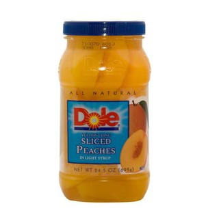 Dole Peaches in Syrup 666g โดลพีชในน้ำเชื่อม 666 กรัม