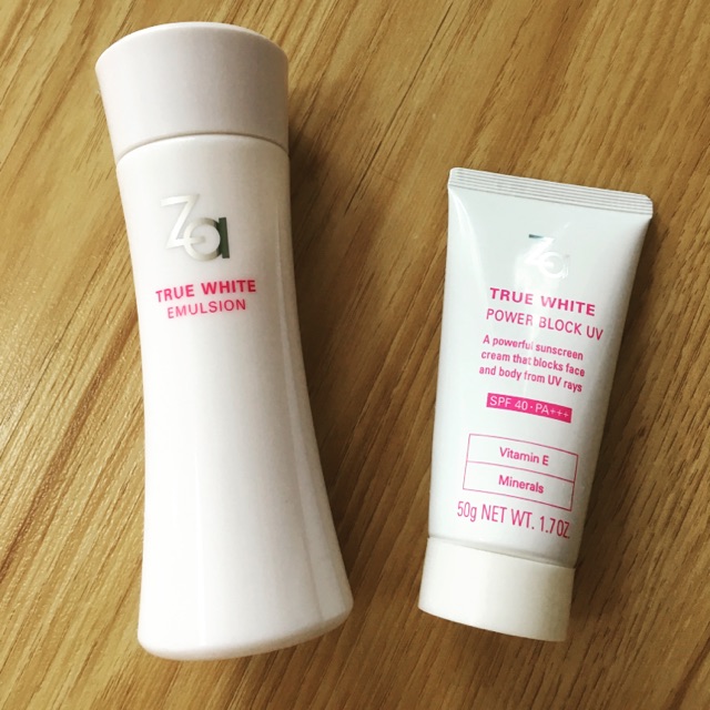 (3 times Used) ZA True White Emulsion & Power Block UV SPF 50 PA+++