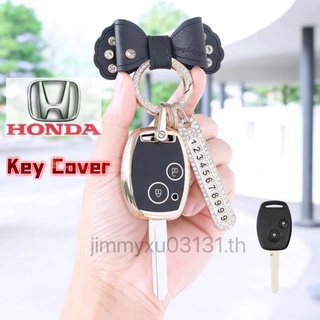 2 Button Car Key Case Cone For Honda V-V Fit Pilot Accord Civic honda key cover key case