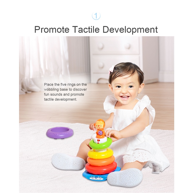 VTech Stacking Toys with Sounds Music Stack Discover Rings Baby 6-36 ปี ...