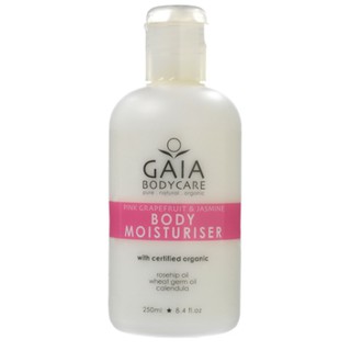 GAIA BODYCARE ครีมบำรุงผิวกาย ไกอา บอดี้ มอยเจอร์ไรเซอร์ สำหรับผิวบอบบาง กลิ่นเกรปฟรุ๊ต และมะลิ  ขวดละ 250 มิลลิลิตร