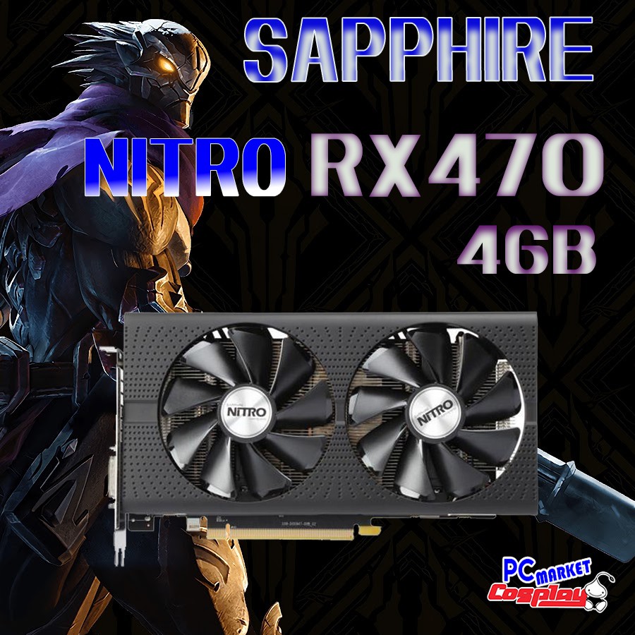 การ์ดจอ Sapphire NITRO RX470 RX470 8GB Sapphire Pulse RX570 8GB RX580 8G Better Than GTX960 GTX1050 GTX1050TI