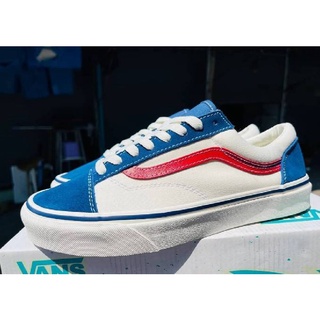 รองเท้า Vans สามสี รองเท้าผ้าใบรองเท้าวินเทจแฟชั่น