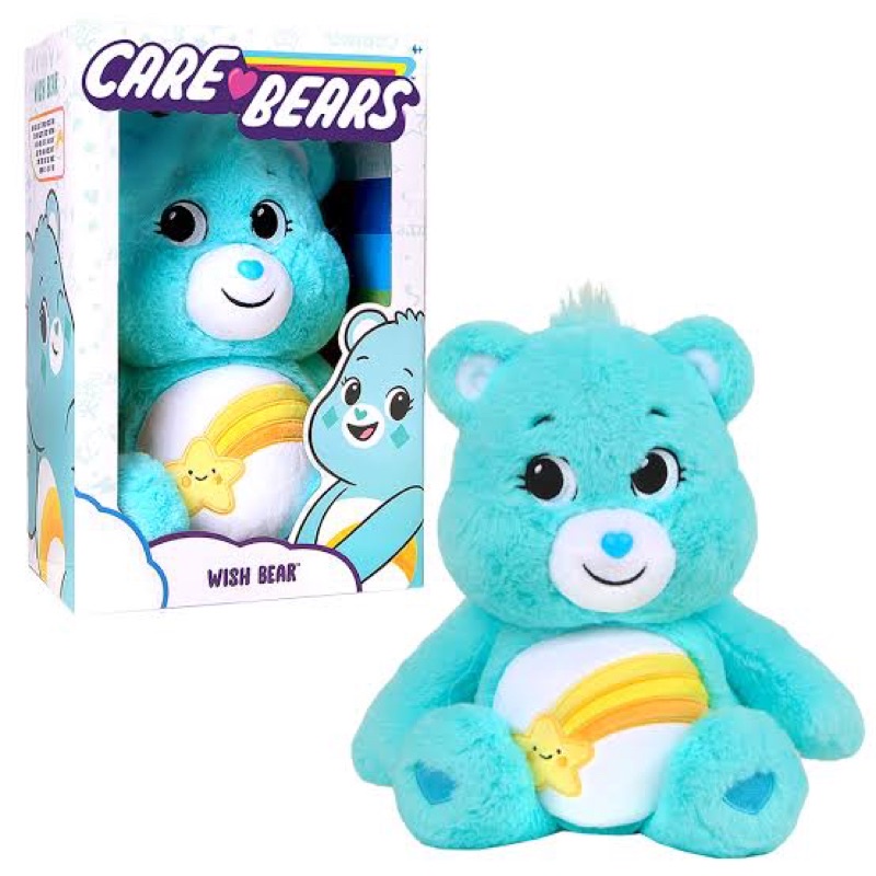 🇺🇸USA🇺🇸 ❤️‍🔥พร้อมส่ง❤️‍🔥มีกล่อง ใหม่!!!New✨ ตุ๊กตาแคร์แบร์ 🌈 Care Bear Wish Bear 🌟 ไซส์ 14" (นิ้ว)🛫สินค้าจากอเมริกาแท้🇺🇸