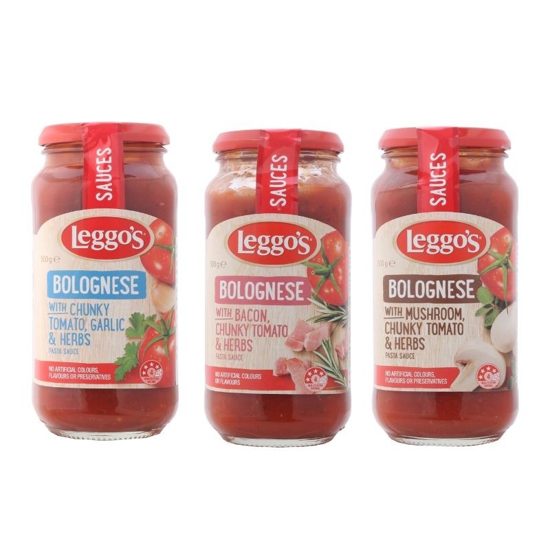 Leggo's Bolognese Spaghetti sauce เลกโกส์ โบโลญเนส ซอสสปาเก็ตตี้มะเขือเทศ 500 กรัม (เลือกสูตร)